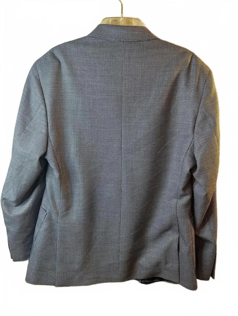 Reda 1865 Milano Italian Wool Sport Coal Blazer 40R Gray Birdseye Made in Italy